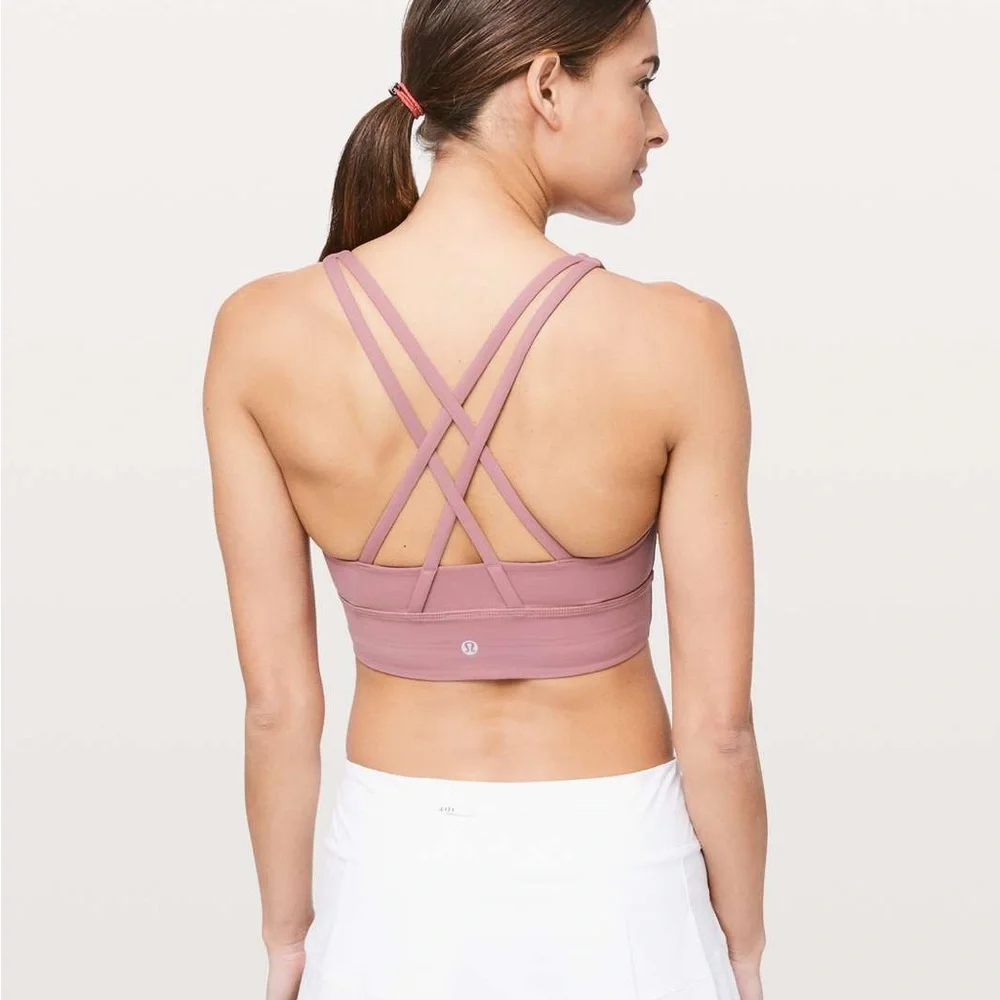 Lululemon Athletica Longline Energy Sports Bra in Velvet Dust - Picture 5 of 6